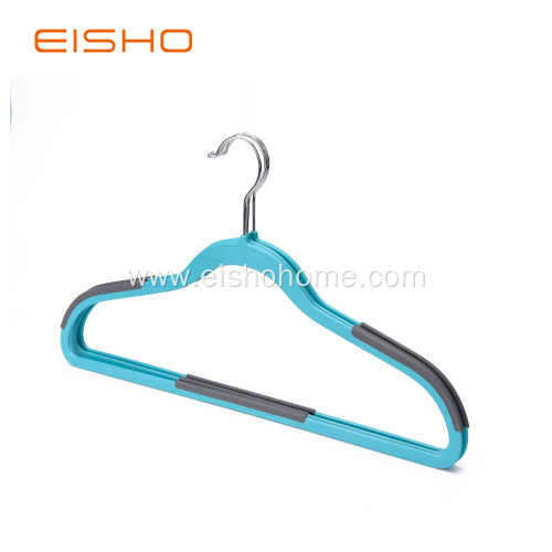 Non Slip Plastic Suits Hangers With Rubber Pieces